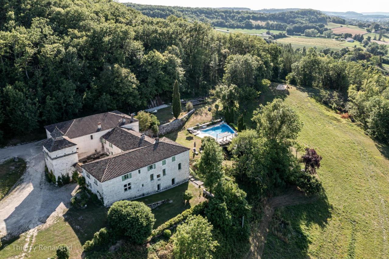 Hotel Manoir Le Moulinal47 - Vue Panoramique Courbiac Exterior foto